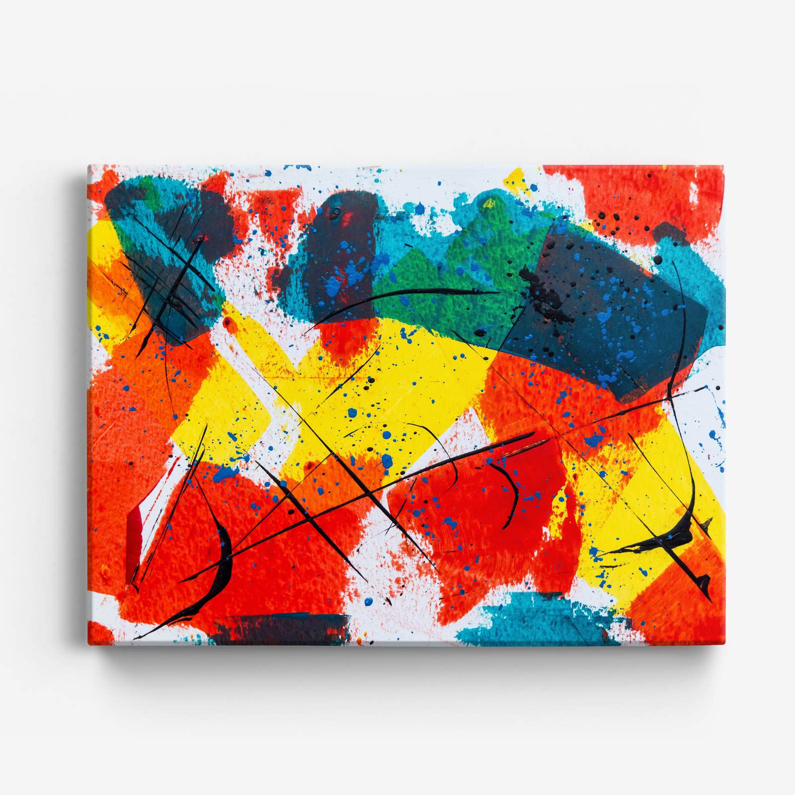 Abstract Kleurrijk Canvas