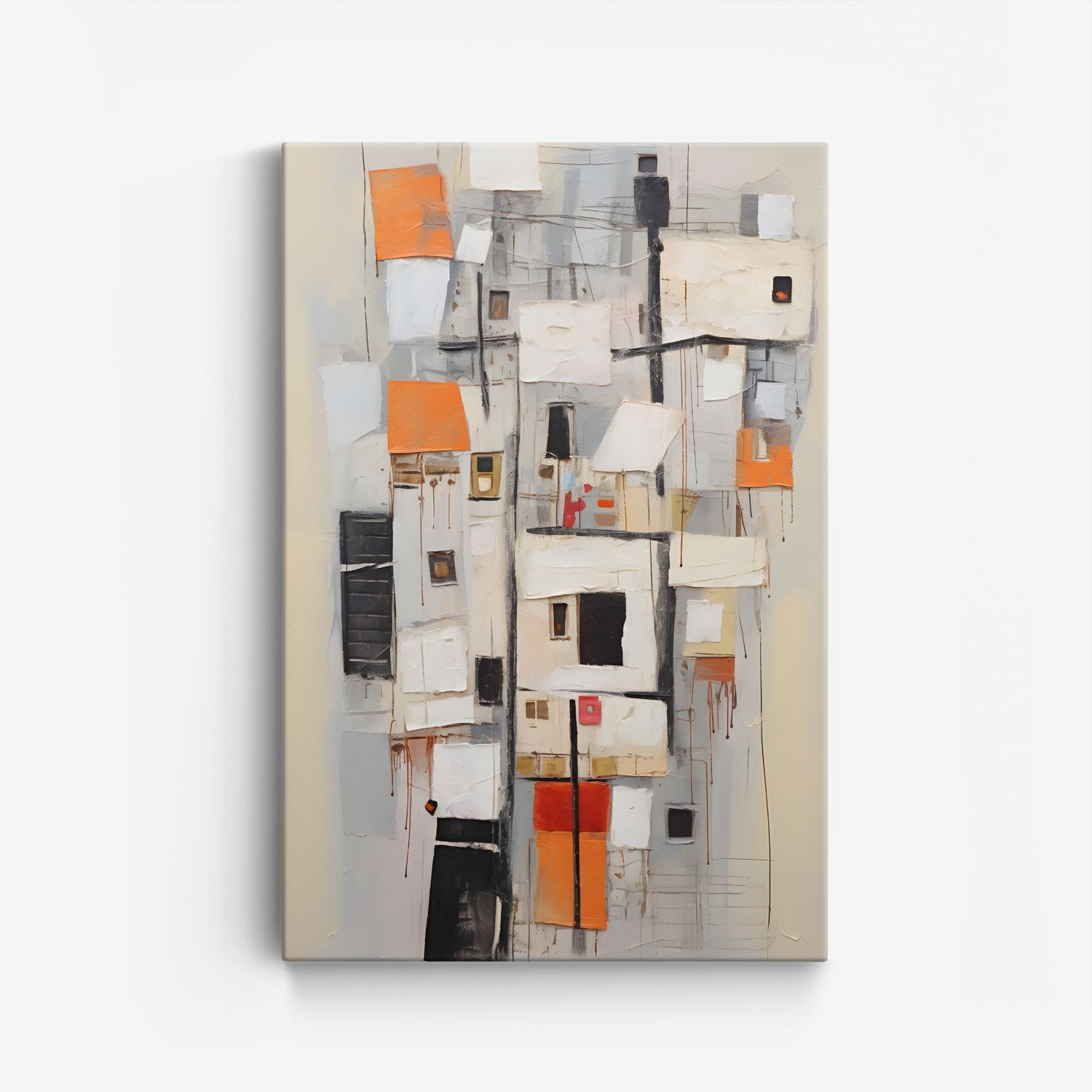 Abstracte Canvas Kunst - Enkel