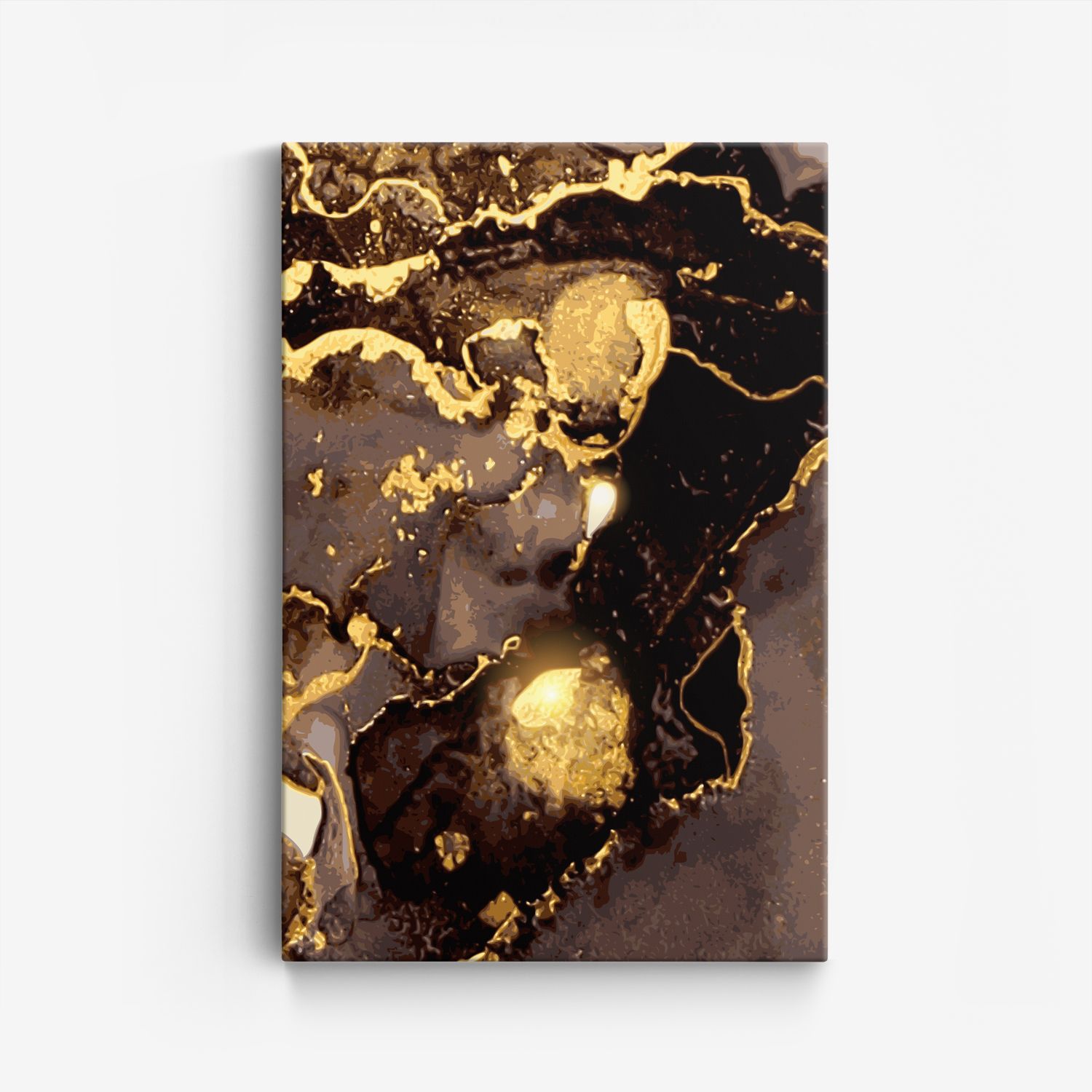 Abstracte Gouden Canvas Kunst
