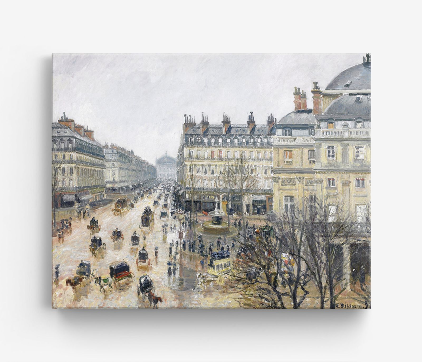 Boulevard Montmartre, Parijs Canvas
