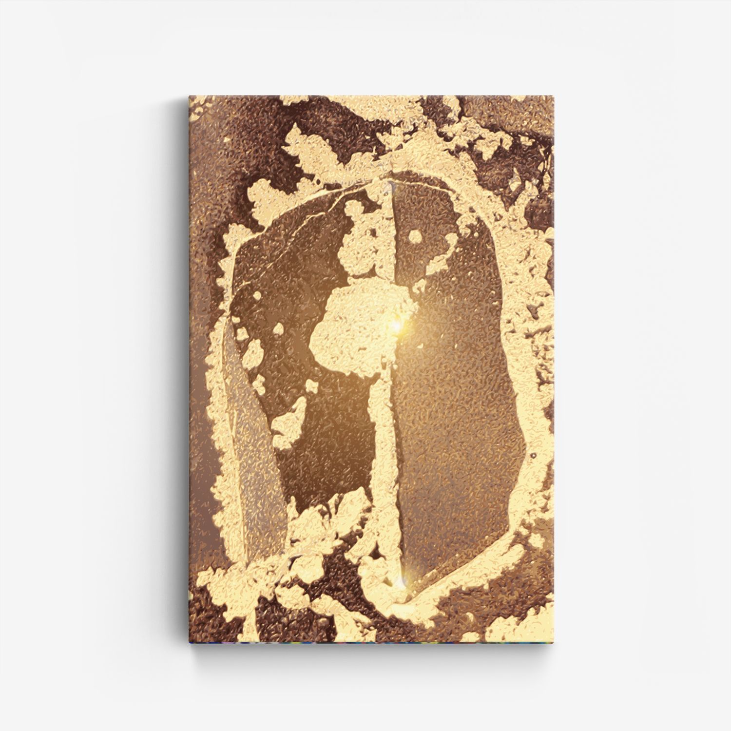 Abstracte Gouden Canvas Poster