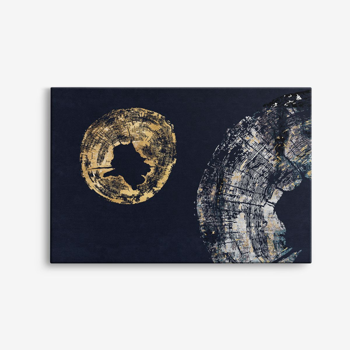 Abstract Gouden Cirkel Canvas