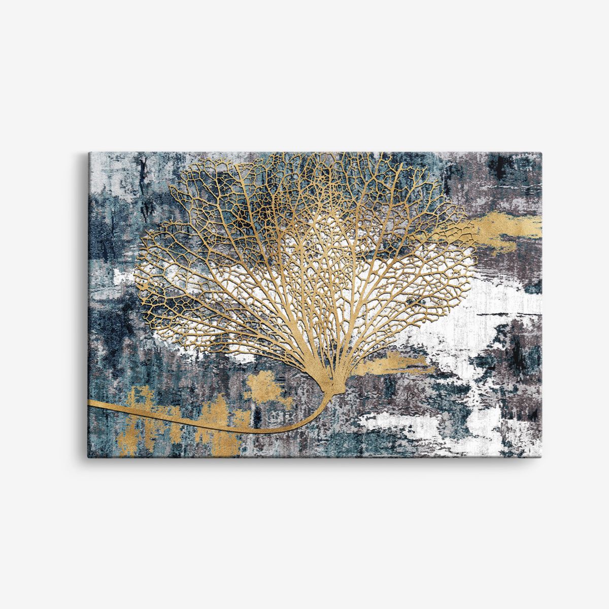 Gouden Abstracte Boom Canvas