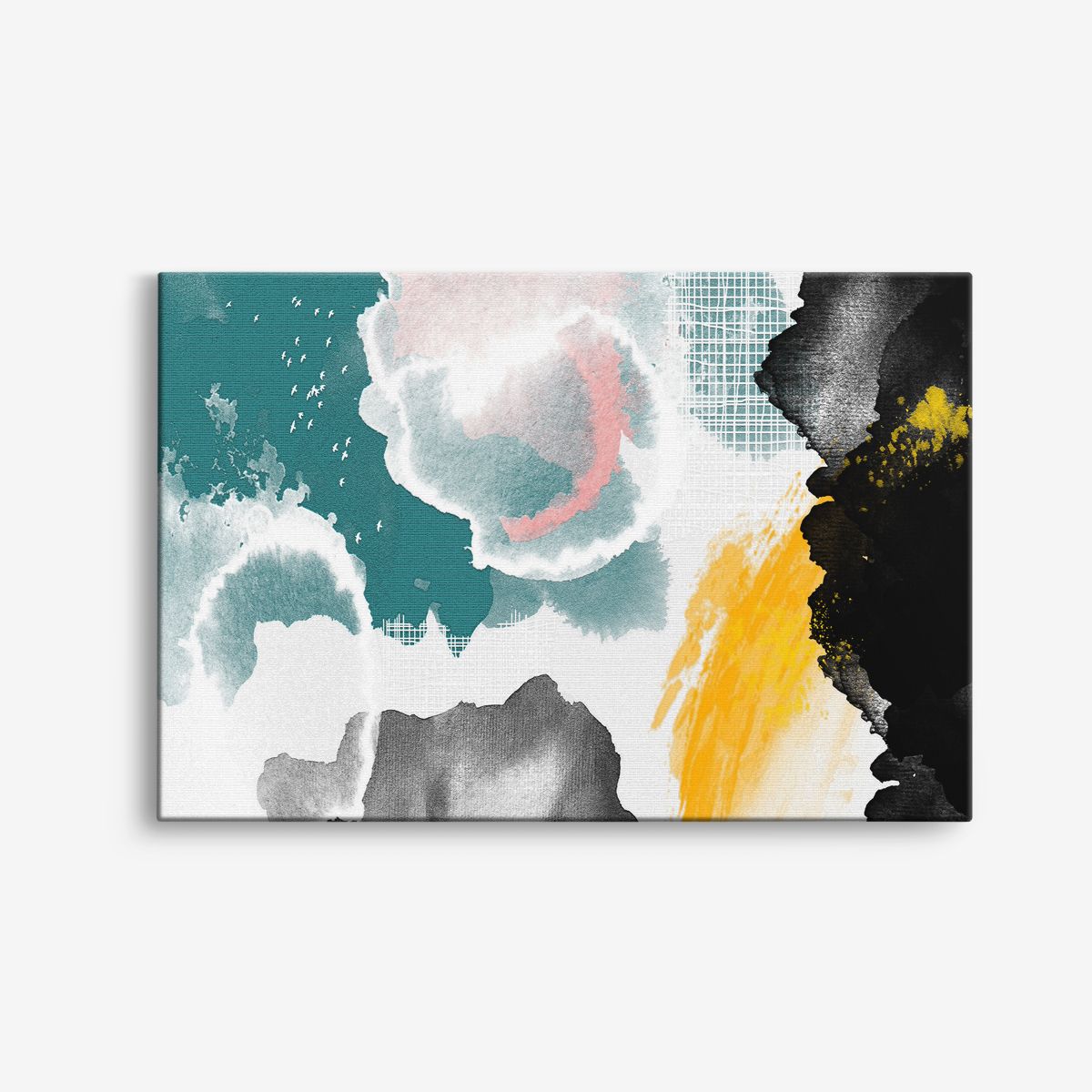 Abstracte Waterverf Canvas