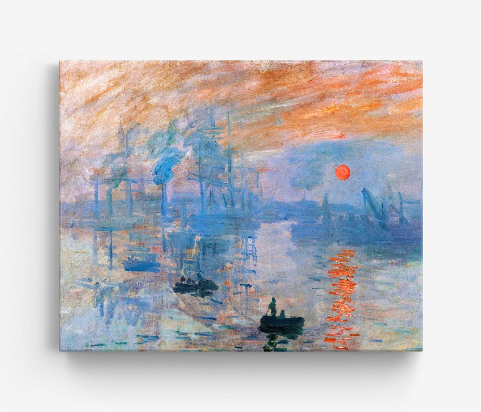 Impressie, Zonsopgang Canvas door Monet