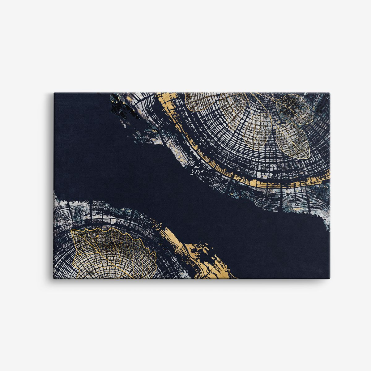 Abstracte Boomringen Canvas