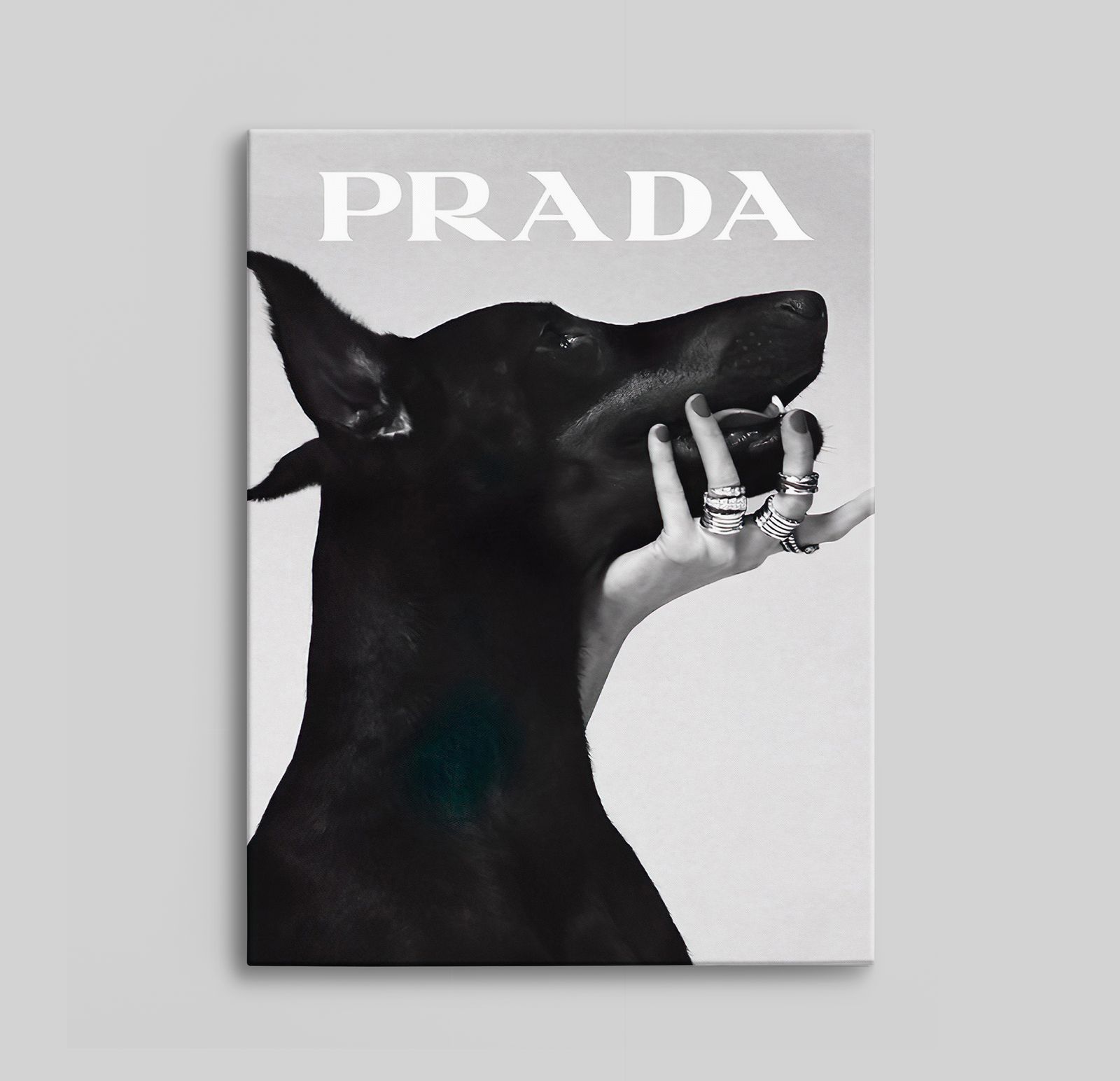 Prada Canvas met Hondontwerp