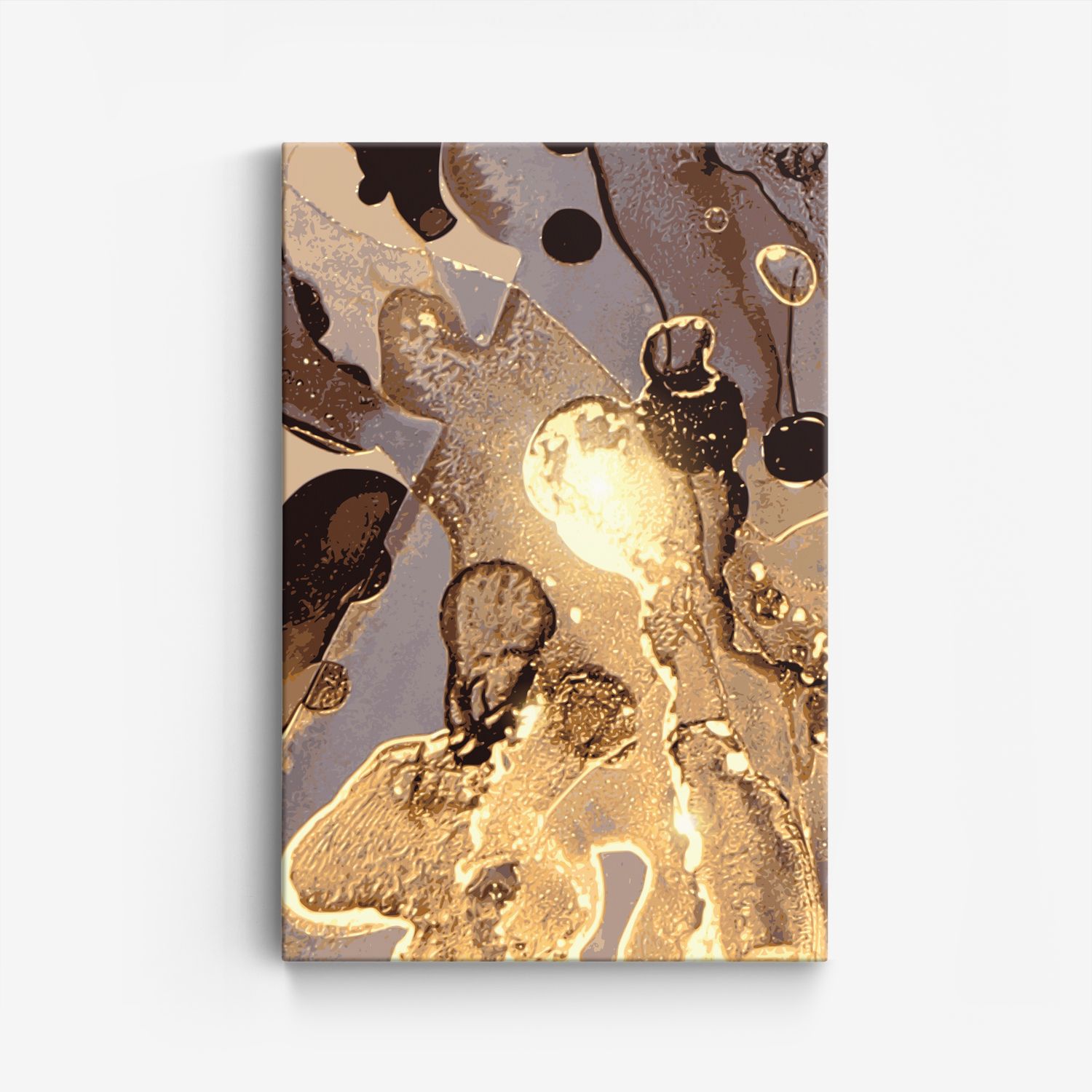 Abstracte Goud Kunst Canvas