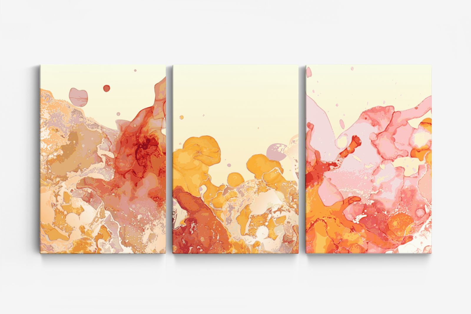 Abstracte Kunst Canvas - Set van 3