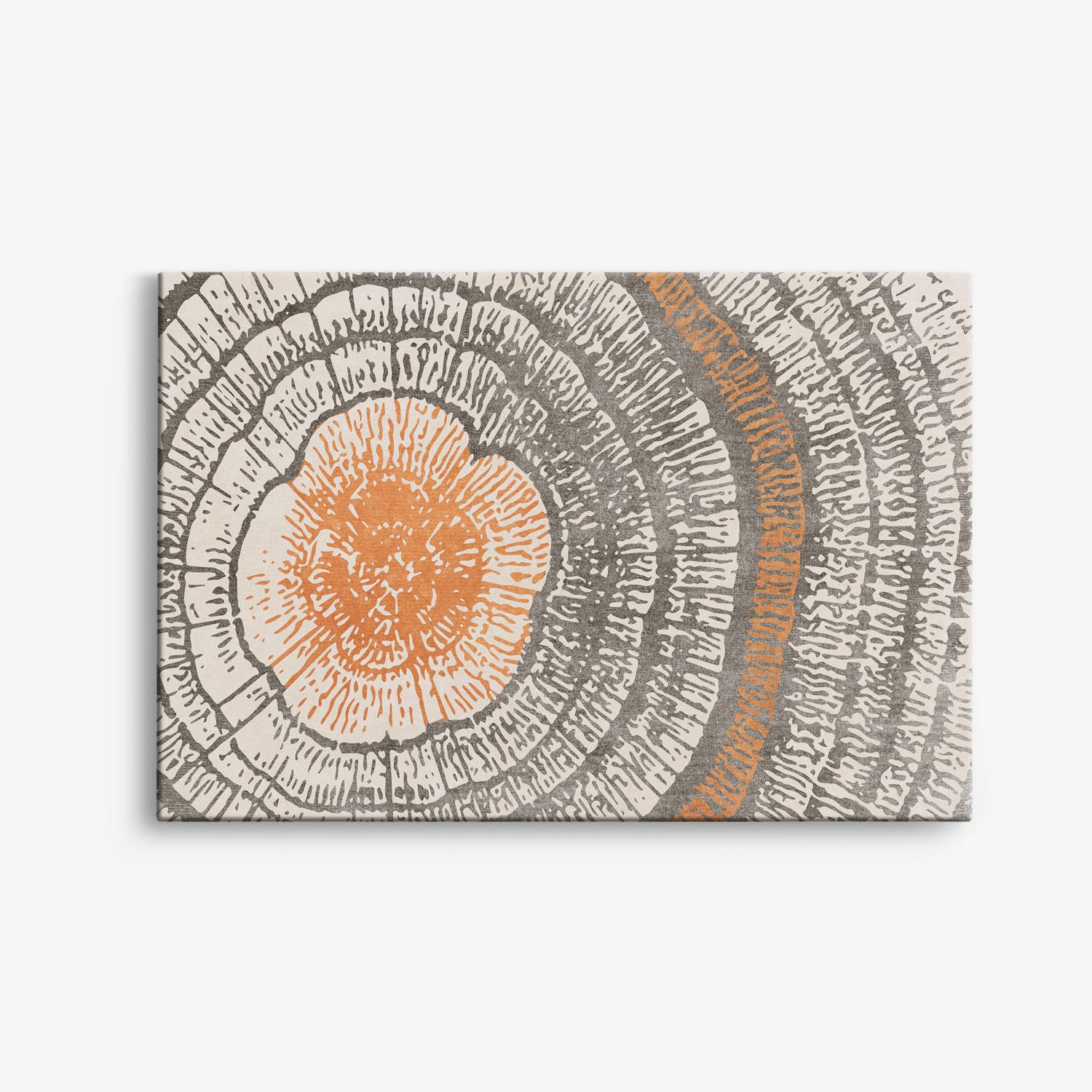 Abstracte Canvas met Boomringen