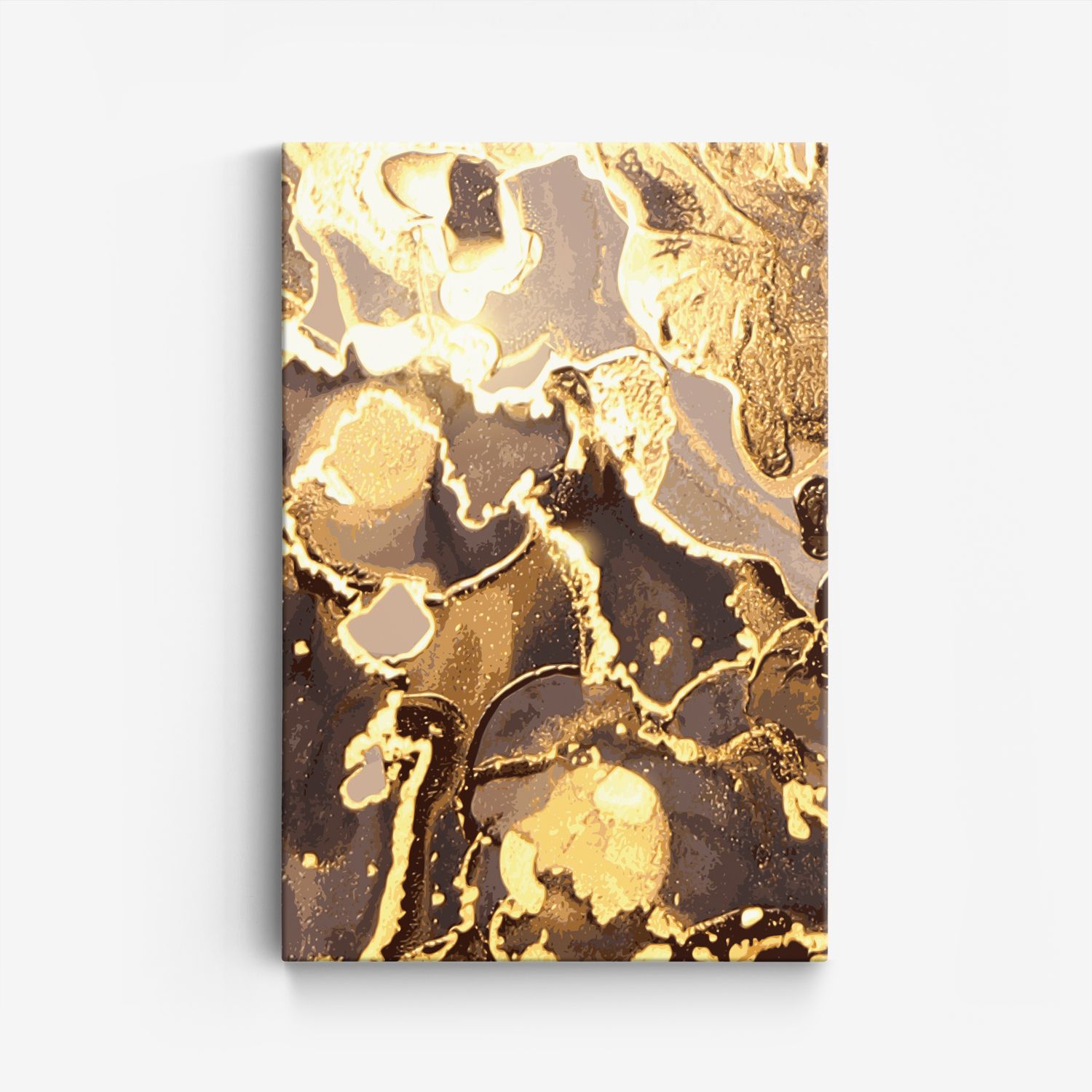 Abstract Goud Canvas Kunst