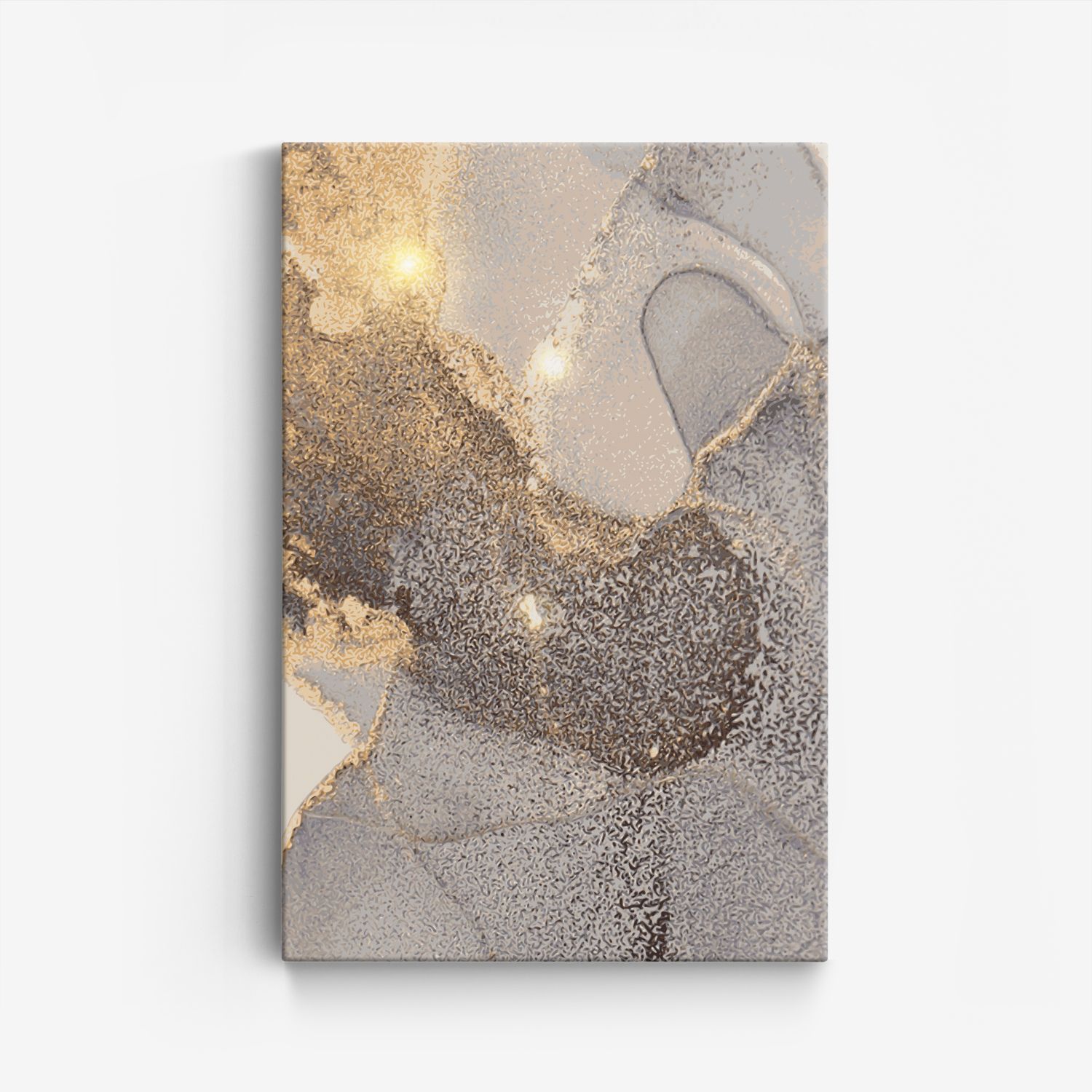 Abstract Goud Canvas