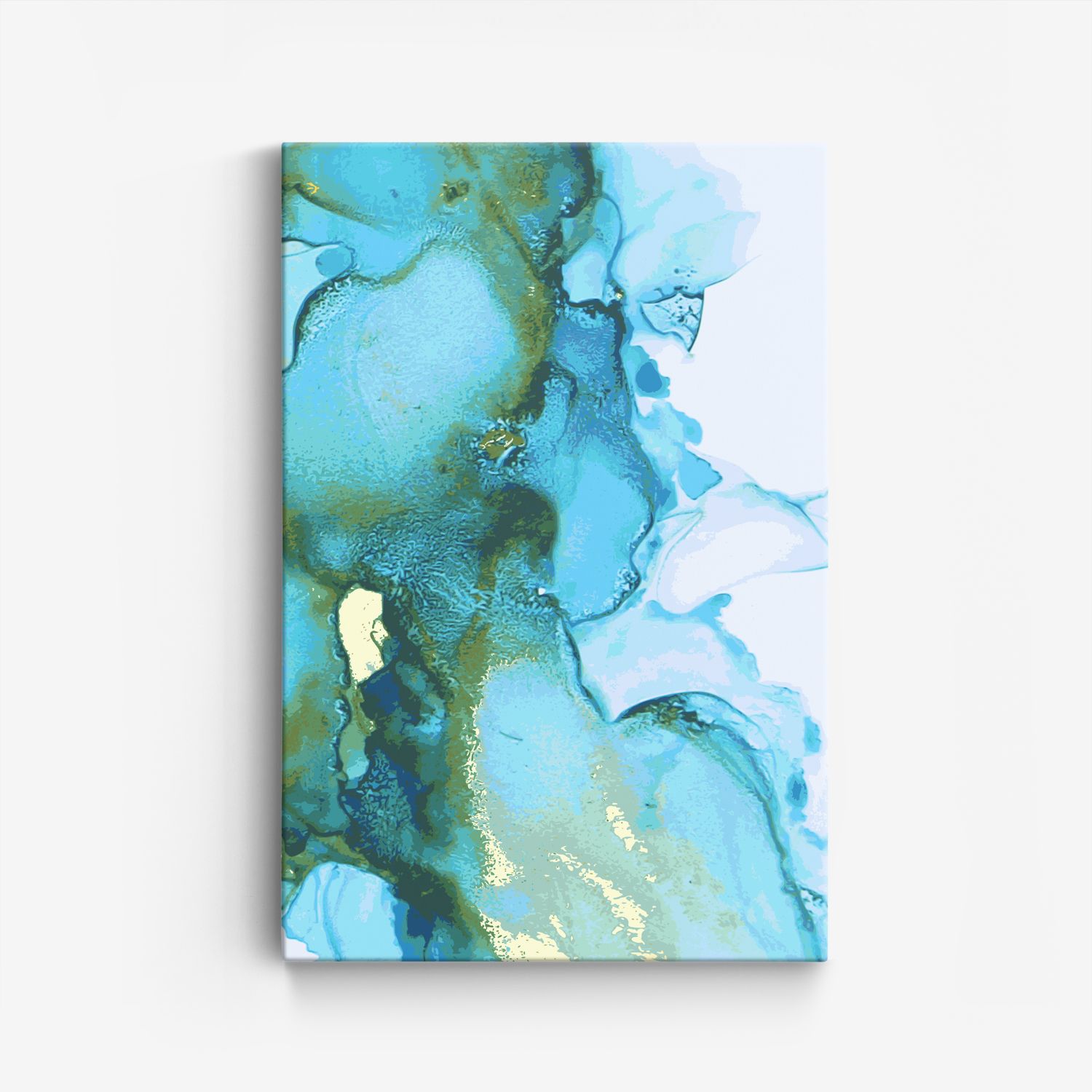 Abstract Blauwe Canvas Kunst