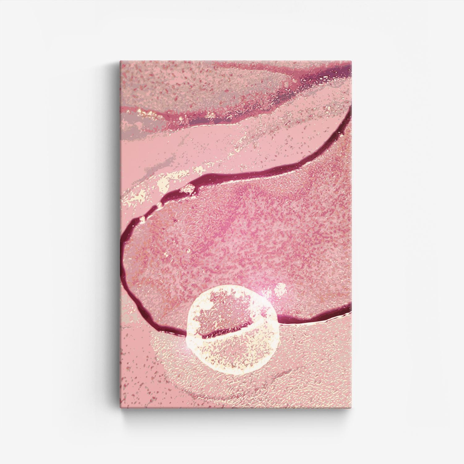 Roze Abstract Canvas