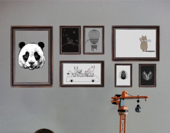 Muursticker - Dierenavontuur