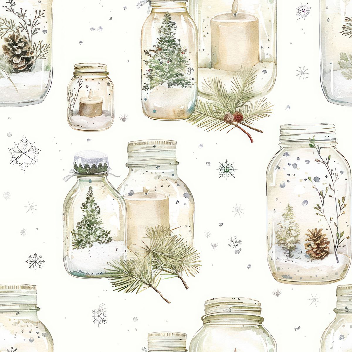 Vakantie Mason Jar Contactpapier