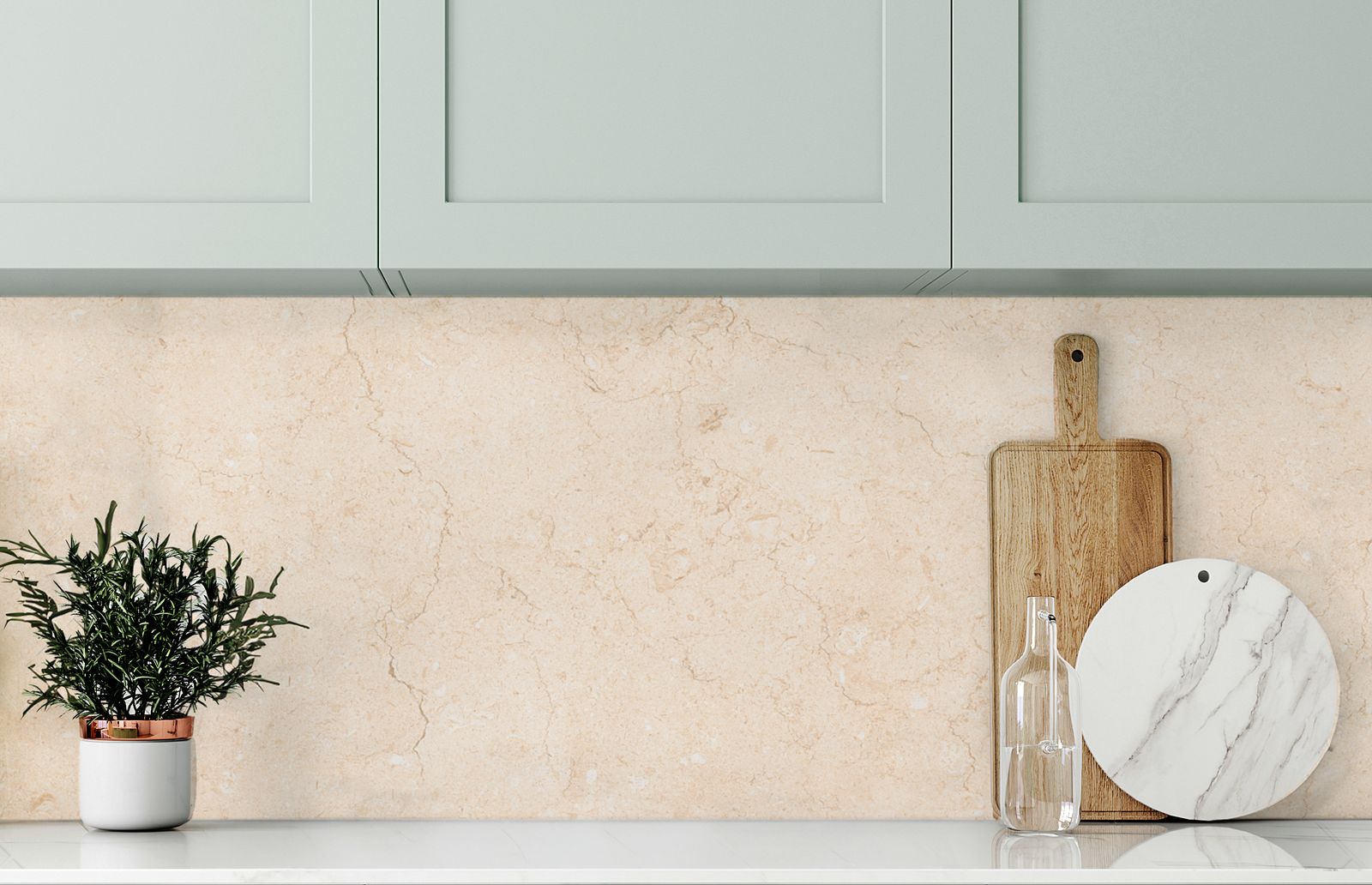 Marmerafwerking Beige Contactpapier