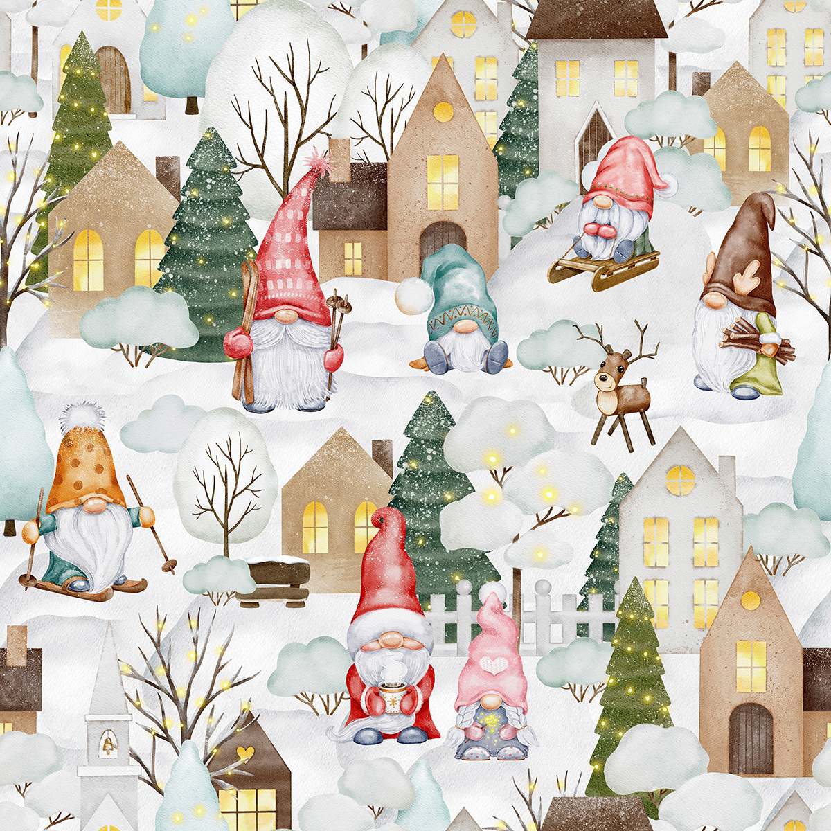 Kerstkabouters Contactpapier