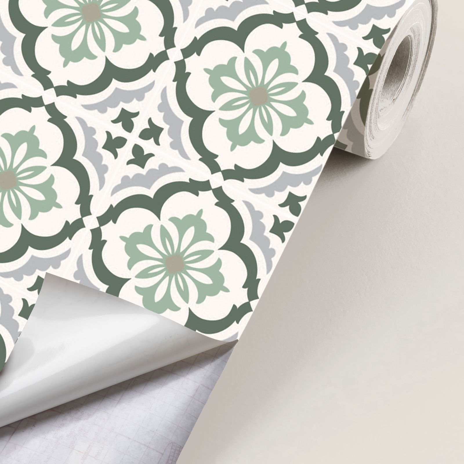 Contact Paper - Groen Bloemenontwerp / Peel and Stick