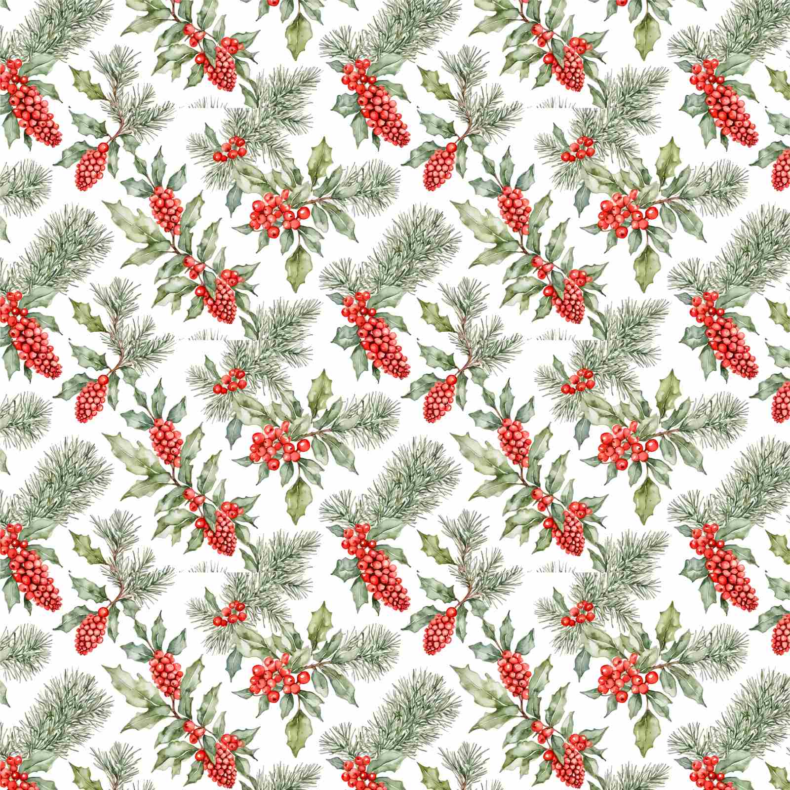 Kerstbessen contactpapier