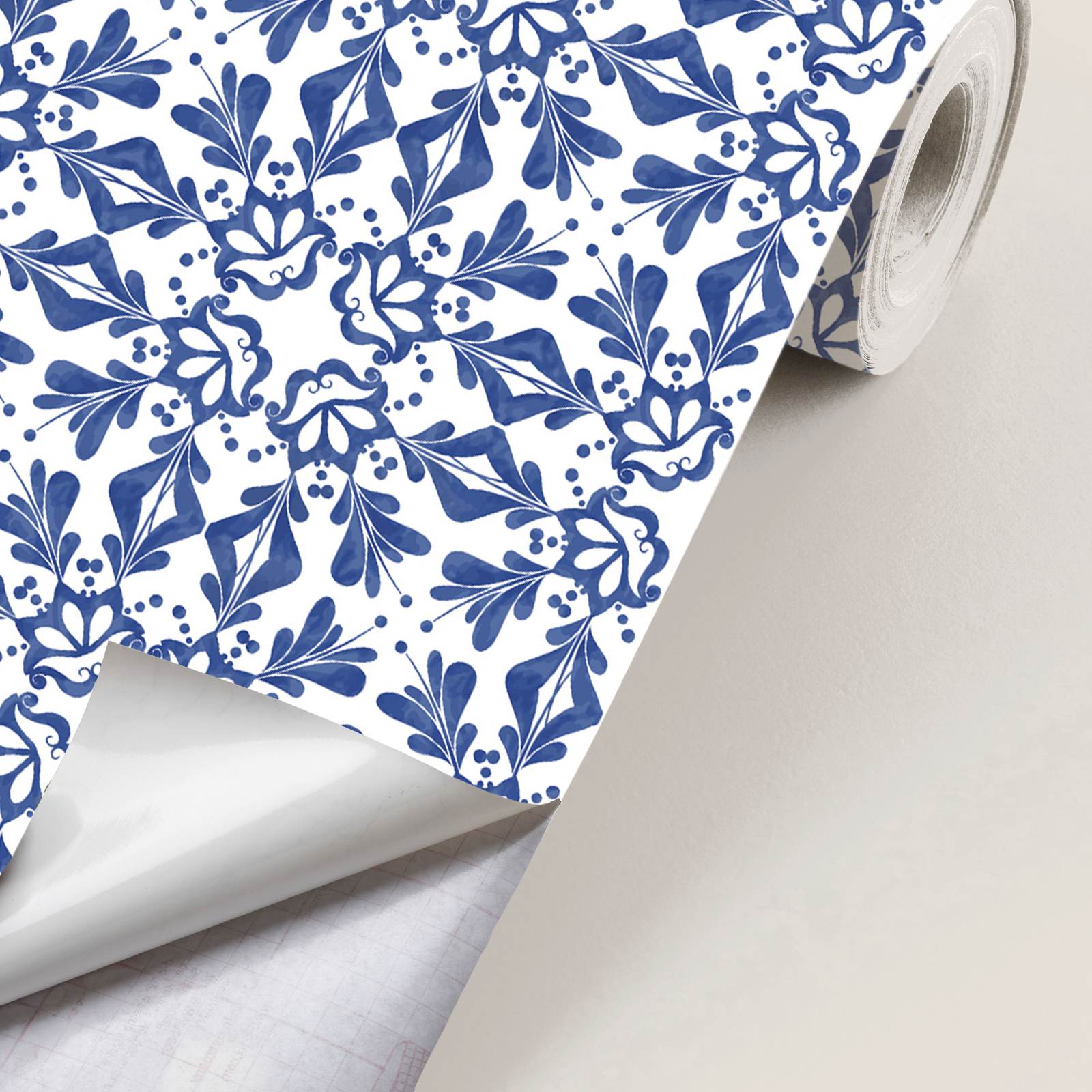 Contact Paper - Blauwe Bloem / Peel and Stick