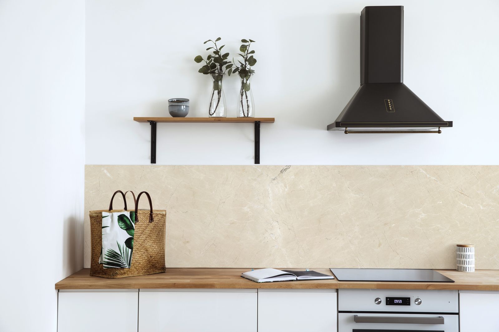 Beige Marmer Contactpapier voor Interieurs