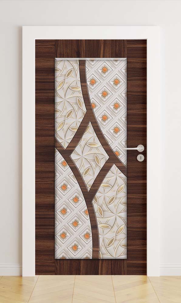 Deurstickers - Abstract Geometrisch Ontwerp / Peel and Stick