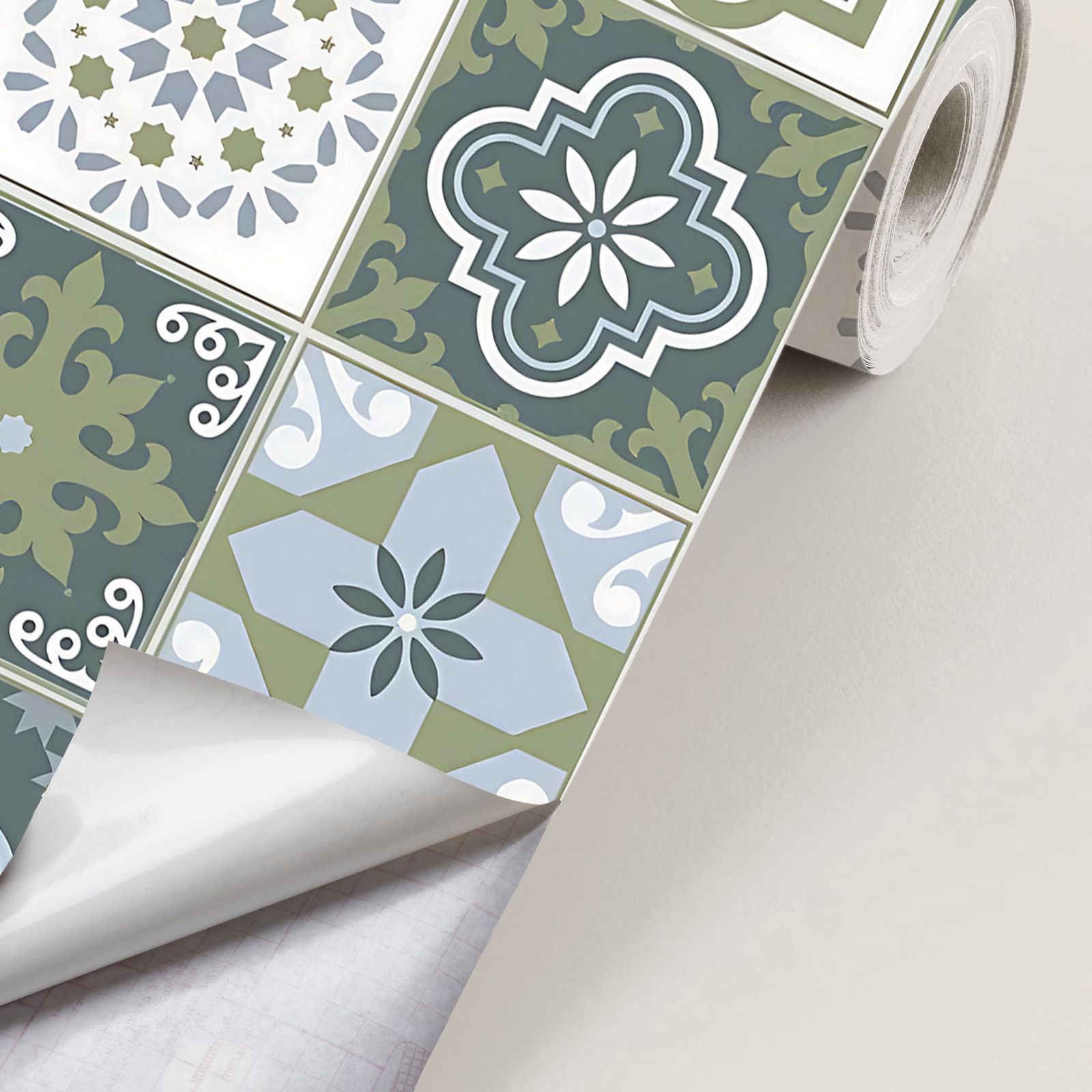 Contactpapier - Vintage Tile / Peel and Stick