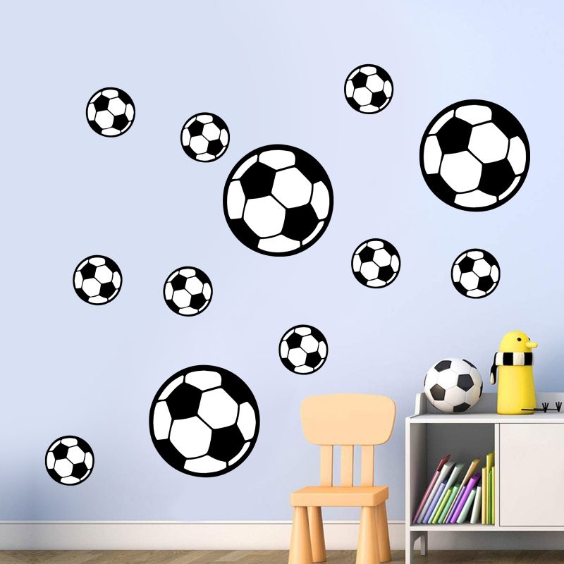 3D voetbal frame muursticker voetbal