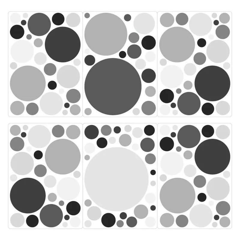 100 muurstickers stippen muurstickers cirkels voor de kinderkamer - set