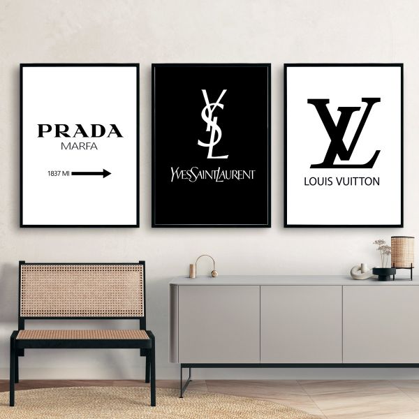 Poster – LOUIS VUITTON / Zwart