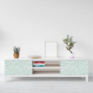 Vinylstok - Boho-kunst / Groen  / Schil en plak