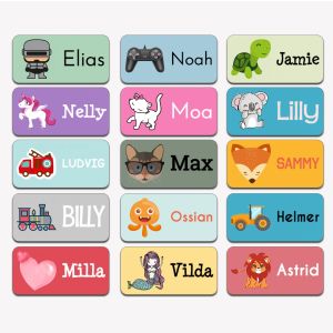 Naamstickers 128 stuk