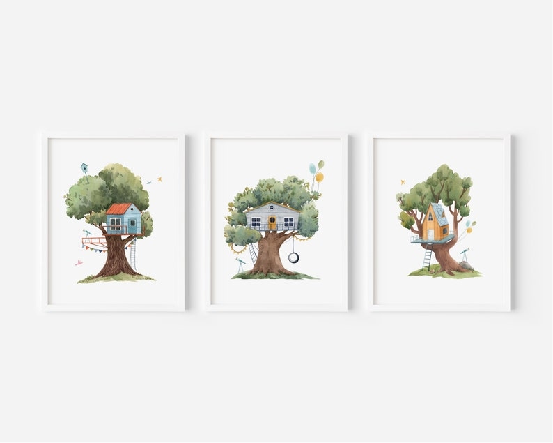 Posters - Boomhut / Set van 3