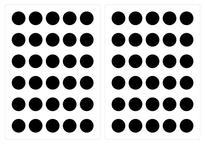 Muursticker - Stippen / zwart