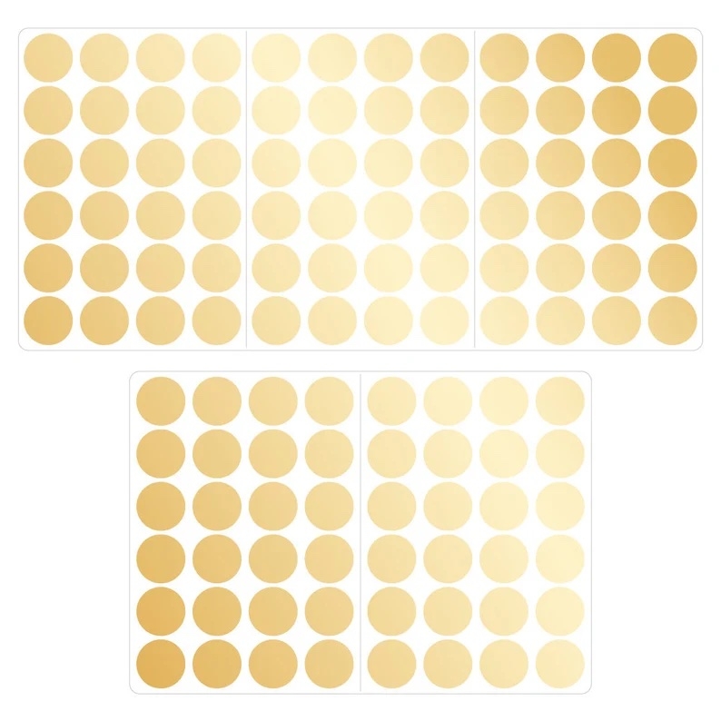Muursticker - Stippen / Goud mat / 04