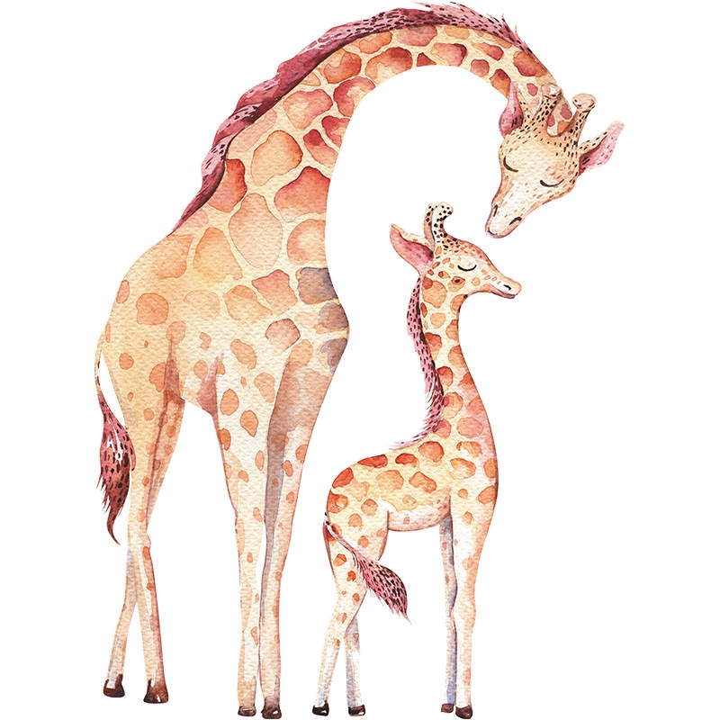 Muursticker - Giraffe