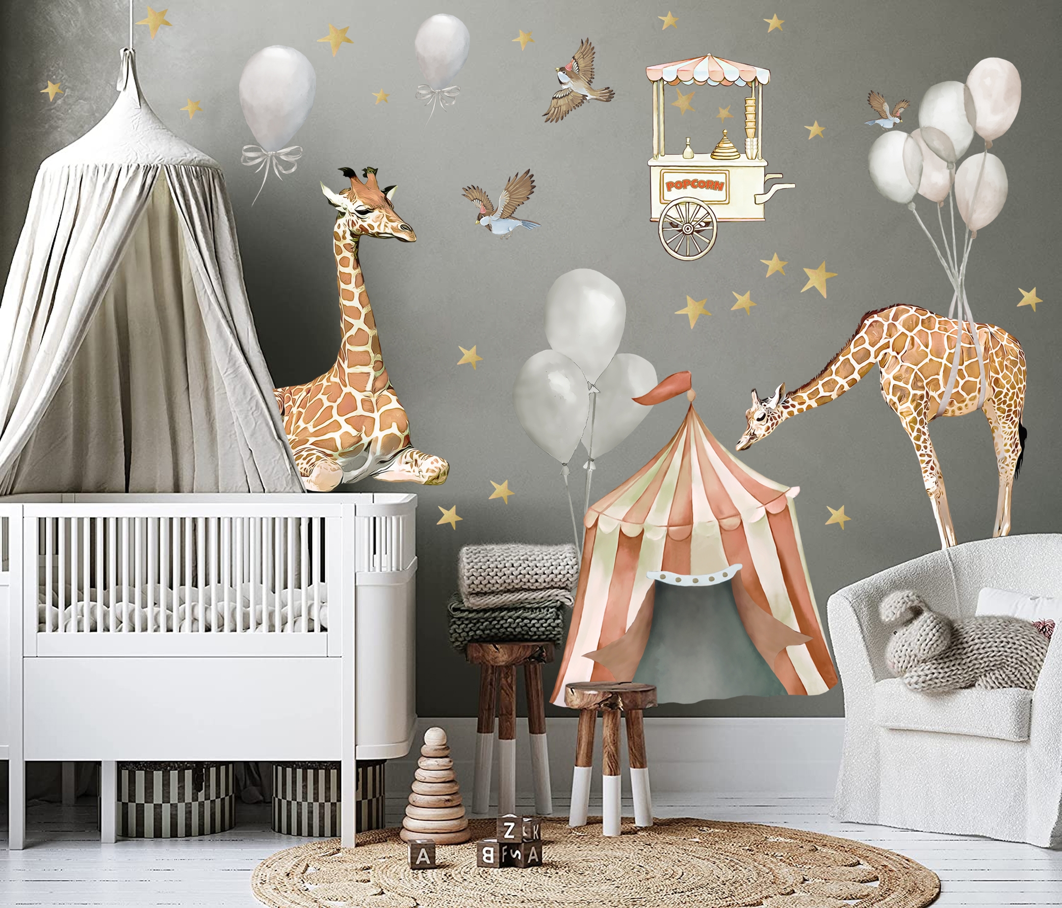 Muursticker - Cleo & Cloe Circus