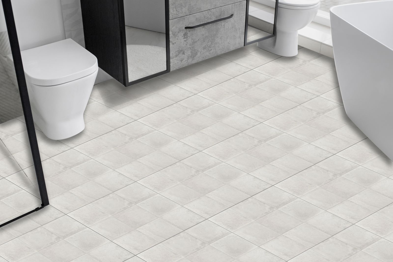 Elegante witte vloertegels - 24 st