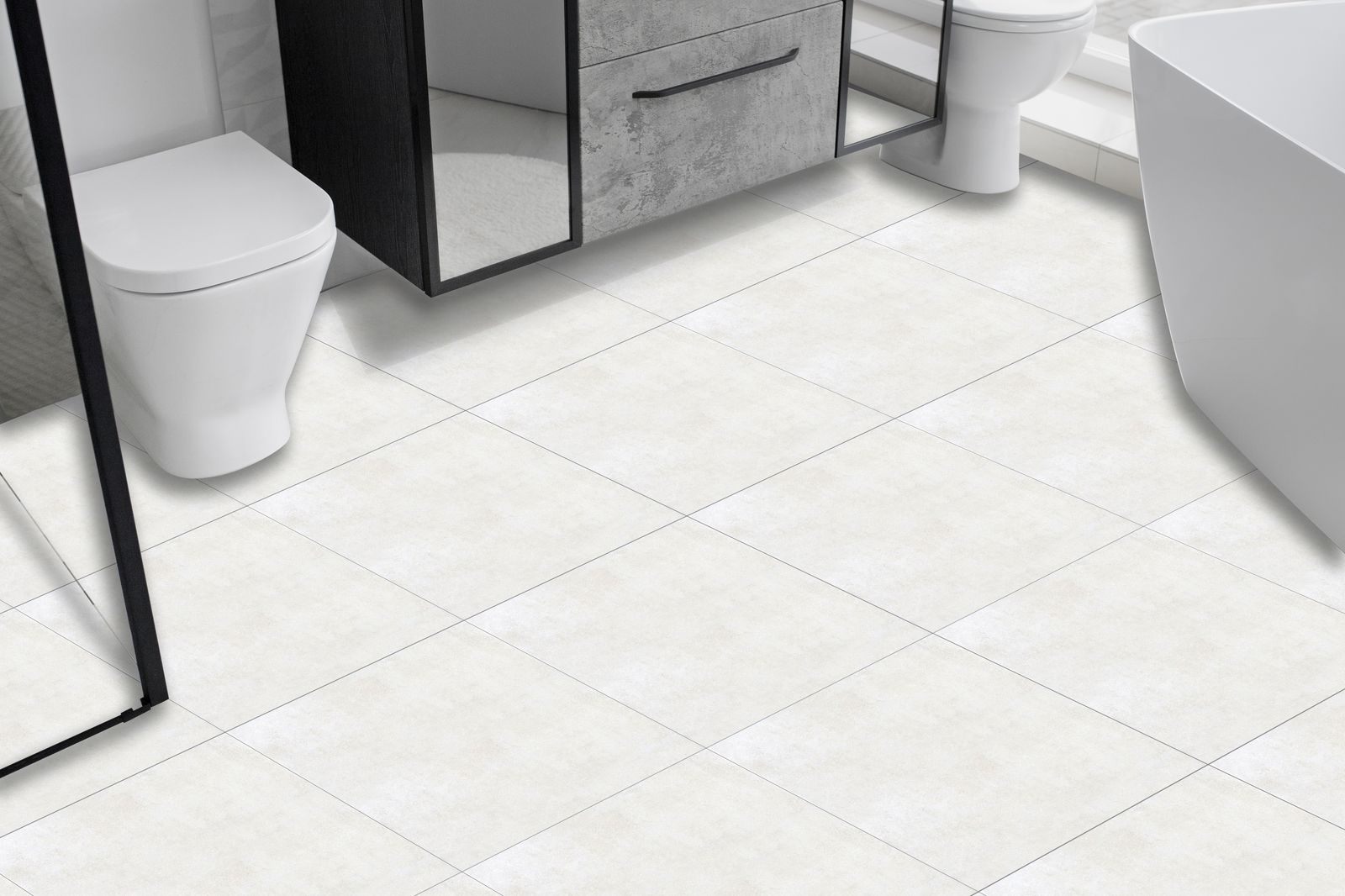 Elegante witte vloertegels - 24 st