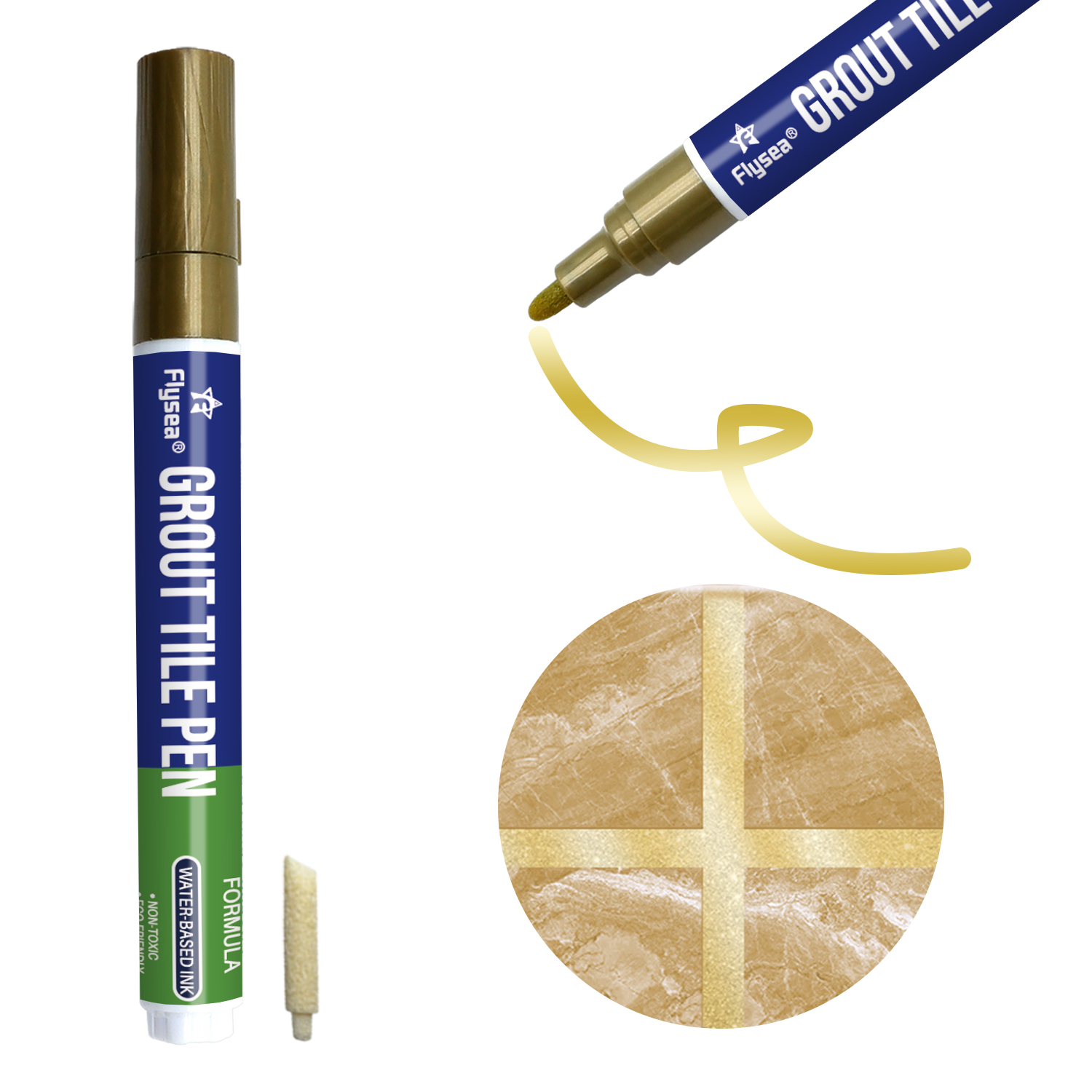 Voegenpen voor Tegels / Goud