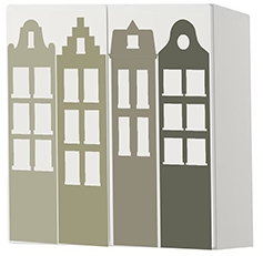 Muursticker – Groen huis