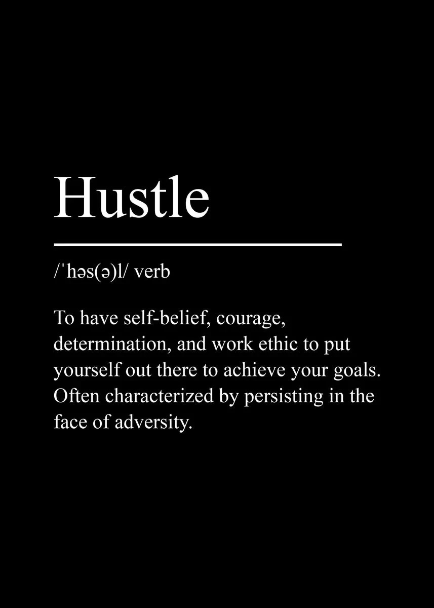 Poster - Hustle / verb