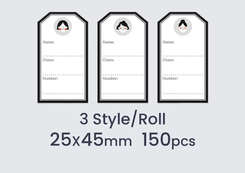 NIIMBOT labelstickers voor D101 25 x 45 mm / 150 stuks / meisje