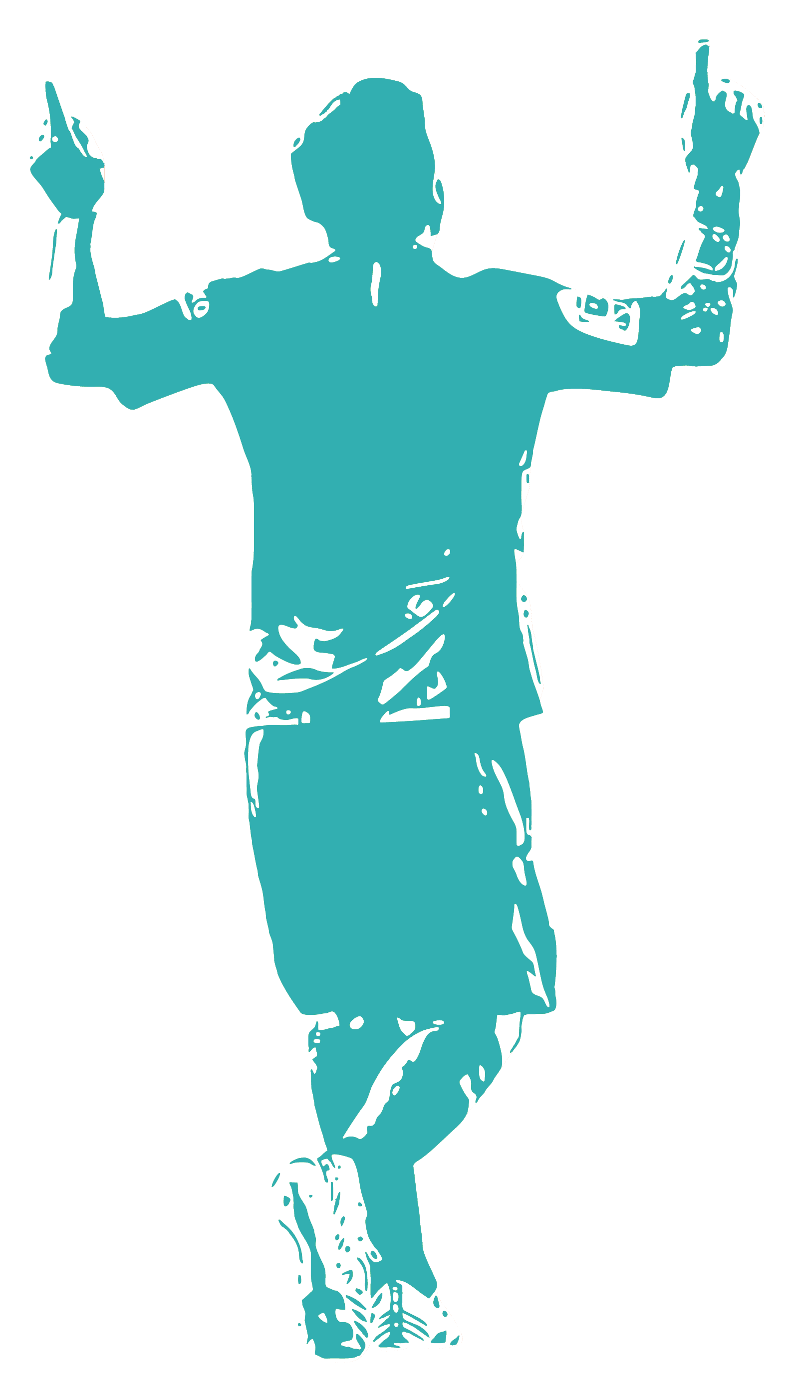 Wallstickers - Football Player / Personalised Name and Number-New-Light Green-S (32x57cm)