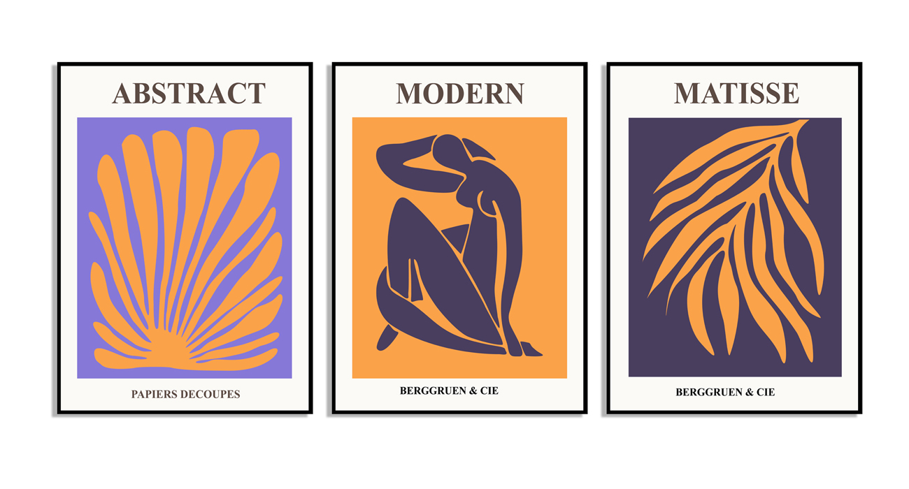 Posters - Abstract, modern & matisse / Set van 3