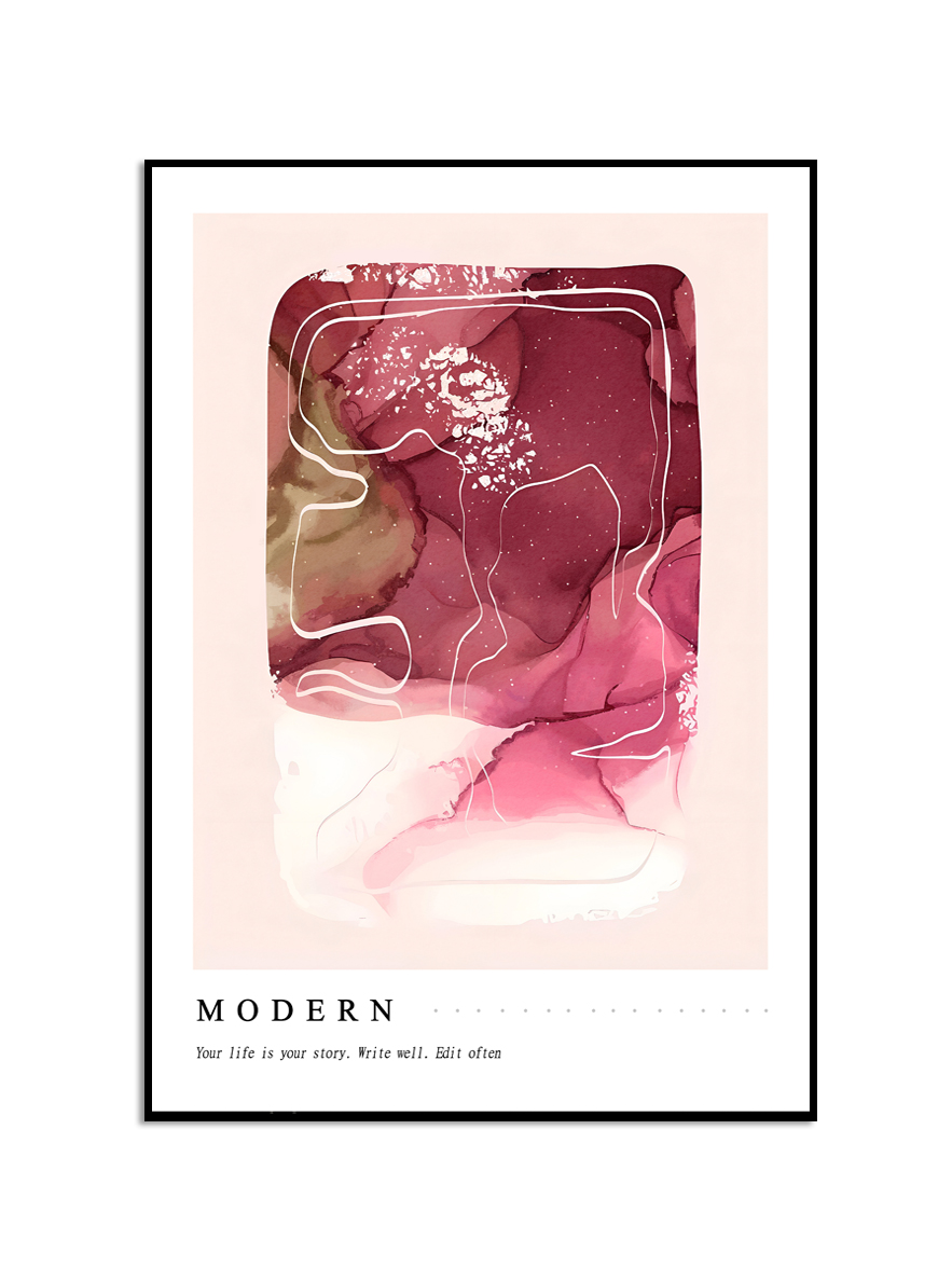 Moderne Abstracte Kunst Poster