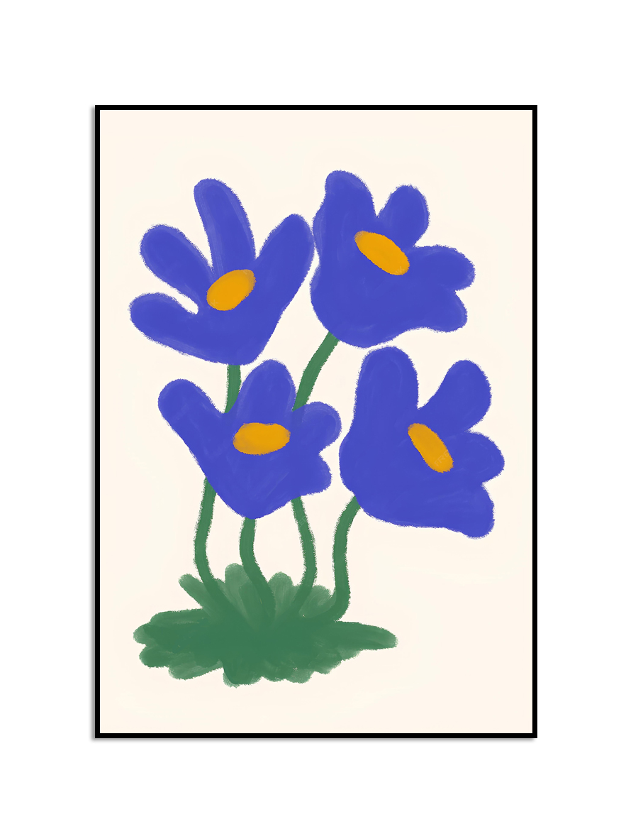 Affiche - Kleurrijke bloemen