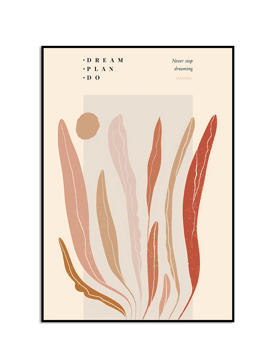Dream Plan Do Inspirerende Poster