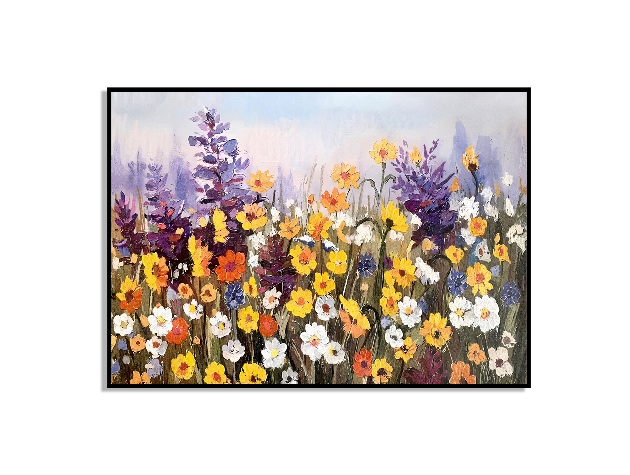 Wilde Bloemenveld Schilderij Poster